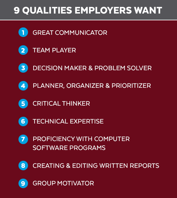 9 qualities employers seek