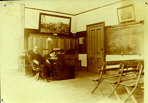Photo of Clark at His Desk, c. 1905